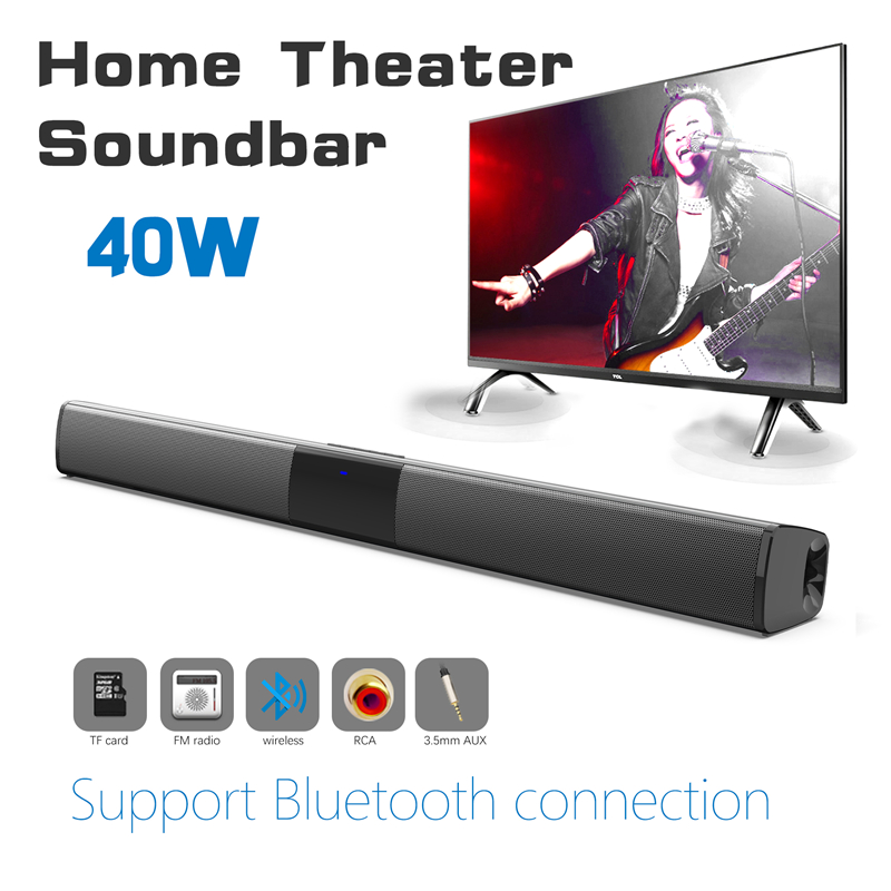 Home Bar And Theater - 40W ไร้สายบลูทูธ 5.0 Soundbar ลําโพง Hifi