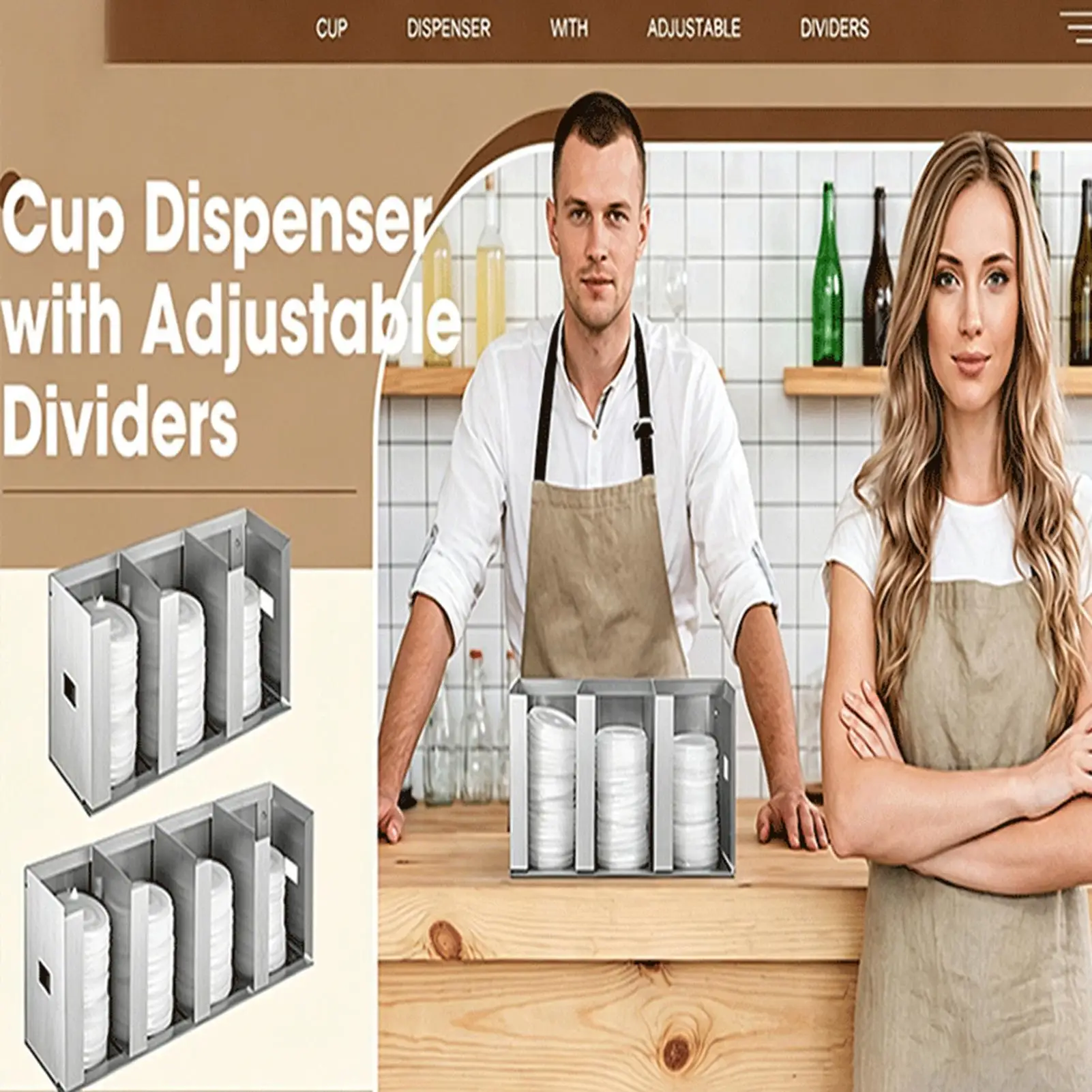 ที่จัดเก็บแก้วและฝาปิดพร้อมช่อ - Home Bar And Coffee บทวิจารณ์และราคา