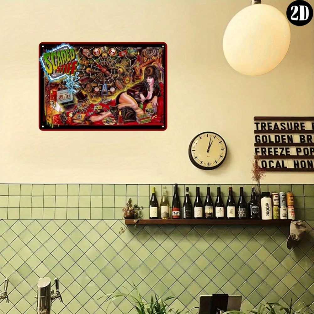 ป้ายโลหะวินเทจอวิลา - 1 ชิ้น - - Home Bar And Theater บทวิจารณ์และราคา