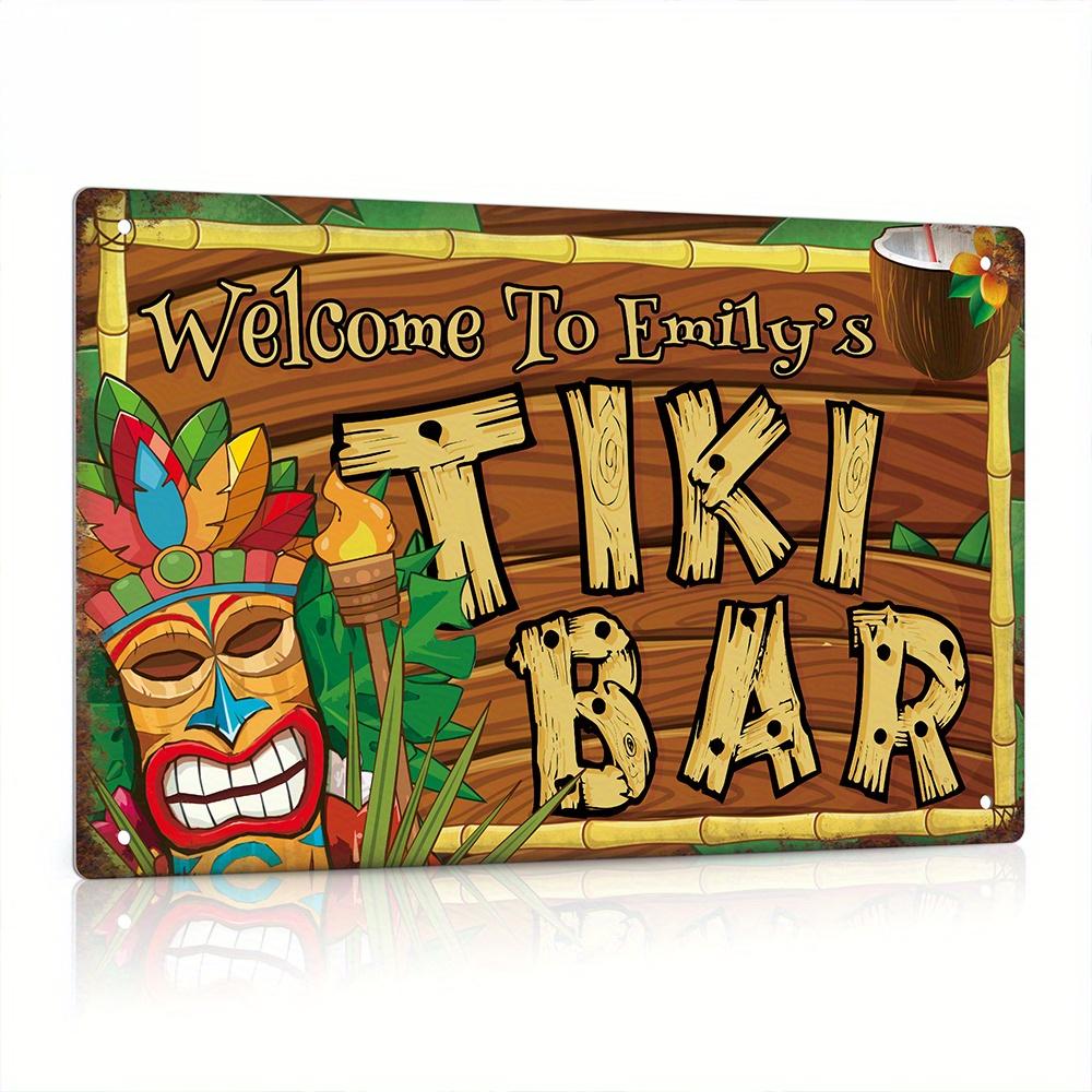 ป้ายตกแต่งบาร์ทิกิแบบกำหนดเอง, - Home Bar Accessories บทวิจารณ์และราคา
