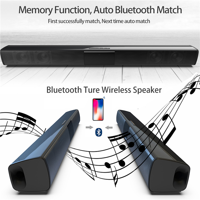 40W ไร้สายบลูทูธ 5.0 Soundbar  - Home Bar And Theater บทวิจารณ์และราคา