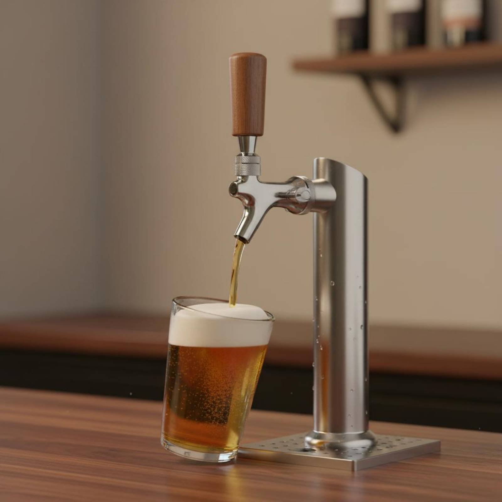 ด้ามจับเบียร์ไม้สั้น ด้ามจับก๊ - Home Bar Accessories บทวิจารณ์และราคา