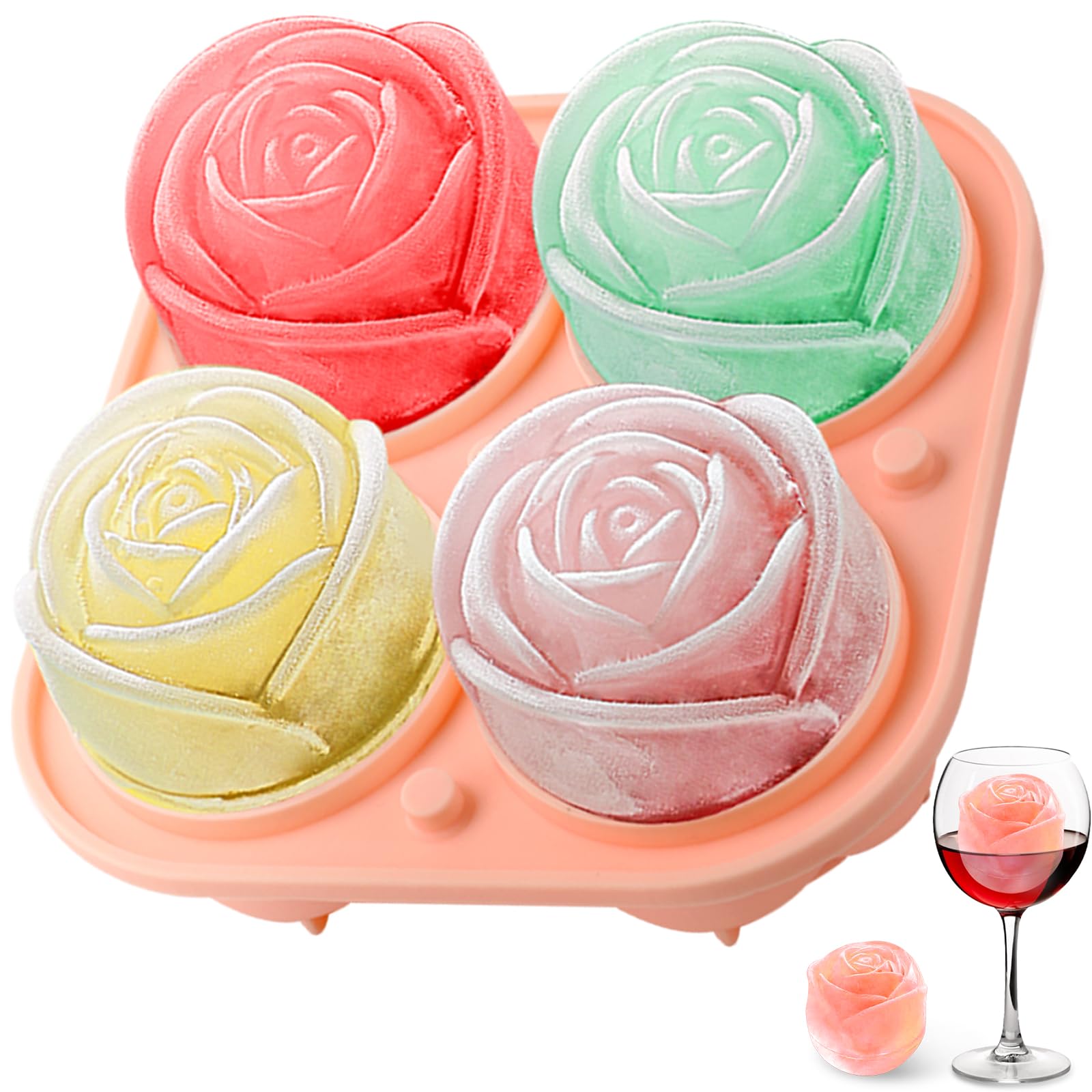 แม่พิมพ์น้ำแข็งซิลิโคนรูปดอกกุ - Ice Mold Sphere บทวิจารณ์และราคา
